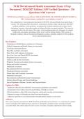 NUR 504 Advanced Health Assessment Exam 1 &vert; 150 Q&A with Detailed Rationales &vert; 2026&sol;2027 Updated