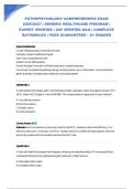PATHOPHYSIOLOGY COMPREHENSIVE EXAM 2026&sol;2027 &vert; GENERIC HEALTHCARE PROGRAM &vert; EXPERT VERIFIED &vert; 200 VERIFIED Q&A &vert; COMPLETE RATIONALES &vert; PASS GUARANTEED - A&plus; GRADED