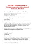 NUR 2063 &sol; NUR2063&colon; Essentials of Pathophysiology Exam 2 &lpar;Latest Updated&rpar; Rasmussen&period; 2026&sol;2027