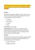 NSG 6020 Research Inquiry and Theory Final Exam &vert; Complete &NewLine;Practice Questions&comma; Correct Answers & Detailed Explanations &NewLine;2026&sol;2027