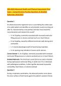 NSG 6020 Advanced Health and Physical Assessment Final &NewLine;Exam &vert; Comprehensive Practice Questions & Detailed &NewLine;Rationales 2026&sol;2027