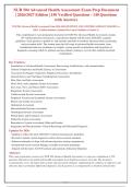 NUR 504 Advanced Health Assessment Exam 2026&sol;2027&colon; 150 Verified Q&A with Rationales for Graduate Nursing Students