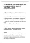 CALMHSA MEDI CAL PEER SUPPORT ACTUAL&NewLine;EXAM QUESTIONS AND CORRECT&NewLine;ANSWERS EXAM PREP