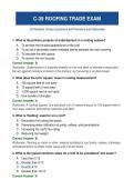 C-39 Roofing Trade Exam &ndash; 120 Multiple Choice Questions with Answers and Rationales
