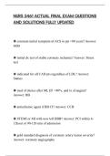NURS 5461 ACTUAL FINAL EXAM QUESTIONS&NewLine;AND SOLUTIONS FULLY UPDATED