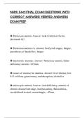 NURS 5461 FINAL EXAM QUESTIONS WITH&NewLine;CORRECT ANSWERS VERIFIED ANSWERS&NewLine;EXAM PREP