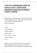 ATI RN VATI COMPREHENSIVE PREDICTOR&NewLine;FORMS A B AND C CERTIFICATION&NewLine;EVALUATION EXAMS WITH 100 PERCENT&NewLine;CORRECT ANSWERS