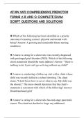 ATI RN VATI COMPREHENSIVE PREDICTOR&NewLine;FORMS A B AND C COMPLETE EXAM&NewLine;SCRIPT QUESTIONS AND SOLUTIONS