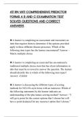 ATI RN VATI COMPREHENSIVE PREDICTOR&NewLine;FORMS A B AND C EXAMINATION TEST&NewLine;SOLVED QUESTIONS AND CORRECT&NewLine;ANSWERS
