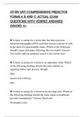 ATI RN VATI COMPREHENSIVE PREDICTOR&NewLine;FORMS A B AND C ACTUAL EXAM&NewLine;QUESTIONS WITH VERIFIED ANSWERS&NewLine;GRADED A&plus;
