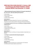 NRNP 6645 FINAL EXAM 2026&sol;2027 &vert; 3 Versions &ndash;Q&A &vert; Psychotherapy with Multiple Modalities &vert; Walden University PMHNP &vert; Pass Guaranteed - A&plus; Graded
