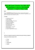 BMS 300 Exam 2 Practice Test 2026&ndash;2027 &vert; &NewLine;100 Questions & Answers with Detailed &NewLine;Rationales &vert; Complete Study Guide &NewLine;