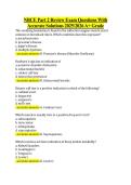 NBCE Part 2 Review Exam Questions With &NewLine;Accurate Solutions 20252026 A&plus; Grade 