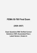 FEMA IS-700 NIMS Exam Questions and Answers 2026-2027 &vert; National Incident Management System Study Guide
