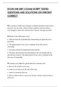 ECON 248 UNIT 5 EXAM SCRIPT TESTED&NewLine;QUESTIONS AND SOLUTIONS 100 PERCENT&NewLine;CORRECT