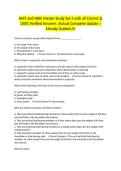 AHIT and NHIE Master Study Set 2 with all Correct & 100&percnt; Verified Answers &vert;Actual Complete Update &vert;Already Graded A&plus;