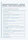 Cardiovascular System Exam Review &vert; Anatomy & Physiology Practice Questions & Study Guide