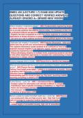 BMEG 455 &lpar;LECTURE 1-7&rpar; EXAM 2026 UPDATE&NewLine;QUESTIONS AND CORRECT VERIFIED ANSWERS&NewLine;ALREADY GRADED A&plus; &lpar;BRABD NEW VISION&rpar;