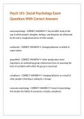 Psych 101- Social Psychology Exam Questions With Correct Answers