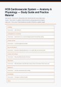 HCB Cardiovascular System &vert; Anatomy & Physiology Study Guide & Practice Questions
