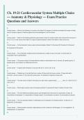 Cardiovascular System Chapters 19&ndash;21 &vert; 96-Page Anatomy & Physiology MCQ Practice Test with Answers