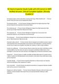 NC Home Inspector Study Guide with All Correct & 100&percnt; Verified Answers &vert;Actual Complete Update &vert;Already Graded A&plus;