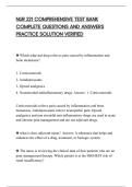 NUR 221 COMPREHENSIVE TEST BANK&NewLine;COMPLETE QUESTIONS AND ANSWERS&NewLine;PRACTICE SOLUTION VERIFIED