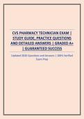 CVS PHARMACY TECHNICIAN EXAM &vert; STUDY GUIDE&comma; PRACTICE QUESTIONS AND DETAILED ANSWERS