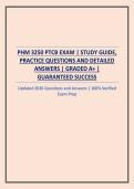 PHM 3250 PTCB EXAM &vert; STUDY GUIDE&comma; PRACTICE QUESTIONS AND DETAILED ANSWERS