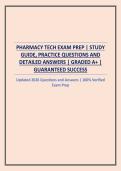 PHARMACY TECH EXAM PREP &vert; STUDY GUIDE&comma; PRACTICE QUESTIONS AND DETAILED ANSWERS