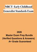 NBCT Early Childhood Generalist Standards Exam PDF &vert; Study Guide&comma; Practice Questions & Certification Review 2026
