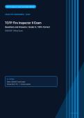 TCFP Fire Inspector II Exam Actual Exam 2026&sol;2027 &ndash; 100&percnt; Verified &vert; Detailed Rationales &ndash; Pass Guaranteed &ndash; A&plus; Graded