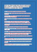 CRJS 324 FINAL EXAM 2026 UPDATE QUESTIONS&NewLine;AND CORRECT VERIFIED ANSWERS ALREADY&NewLine;GRADED A&plus; &lpar;BRAND NEW VISION&rpar;