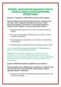 NSG 6020 &ndash; Advanced Health Assessment &sol; Exam V1 Questions&comma; Answers&comma; and Clinical Rationales 2026&sol;2027 Edition