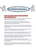 NUR 2755 ACTUAL FINAL EXAMS QUESTIONS AND ANSWERS SET A&period;pdf