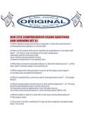 NUR 2755 COMPREHENSIVE EXAMS QUESTIONS AND ANSWERS SET A&period;pdf