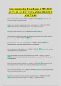 Instrumentation Final Exam UPDATED &NewLine;ACTUAL QUESTIONS AND CORRECT &NewLine;ANSWERS