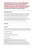 NCLEX-RN Actual Exam Prep 2026&sol;2027 &vert; Comprehensive Practice Questions & Verified Answers &vert; Ultimate NCLEX Review
