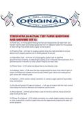 TFM10 NFPA 24 ACTUAL TEST PAPER QUESTIONS AND ANSWERS SET A&period;pdf