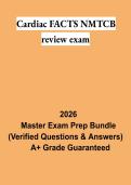 Cardiac FACTS NMTCB Review Exam PDF &vert; Nuclear Cardiology Study Guide&comma; Practice Questions & Certification Review 2026