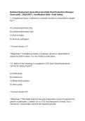 National Restaurant Association ServSafe Food Protection Manager Exam &lpar;pdf&rpar; &vert; 2026&sol;2027 &vert; Certification Q&A &vert; Food Safety