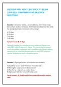 Georgia Real Estate Reciprocity Exam Prep 2026&sol;2027 &ndash; Comprehensive Practice Question Bank&comma; GA License Law Essentials & Detailed Rationales &lpar;Pass on First Try&rpar;