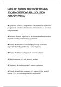 NURS 661 ACTUAL TEST PAPER PREMIUM&NewLine;SOLVED QUESTIONS FULL SOLUTION&NewLine;ALREADY PASSED