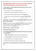 NCLEX-RN Safety and Infection Control Exam 2026&colon; 75 Patient Safety and Infection Prevention Questions and answers with Rationales 