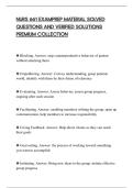 NURS 661 EXAMPREP MATERIAL SOLVED&NewLine;QUESTIONS AND VERIFIED SOLUTIONS&NewLine;PREMIUM COLLECTION