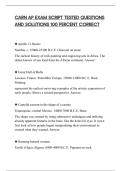 CARN AP EXAM SCRIPT TESTED QUESTIONS&NewLine;AND SOLUTIONS 100 PERCENT CORRECT