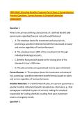 CEBS GBA 2 Directing Benefits Programs Part 2 Exam &vert; Comprehensive &NewLine;Practice Questions&comma; Correct Answers & Detailed&NewLine; Rationales &NewLine;&lpar;2026&sol;2027&rpar; 