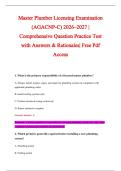 Master Plumber Licensing Examination &NewLine;&lpar;AGACNP-C&rpar; 2026&ndash;2027 &vert; &NewLine;Comprehensive Question Practice Test &NewLine;with Answers & Rationales&vert; Free Pdf &NewLine;Access