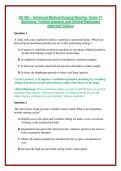 NU 265 &ndash; Advanced Medical-Surgical Nursing &sol; Exam V1 Questions&comma; Verified Answers&comma; and Clinical Rationales 2026&sol;2027 Edition 
