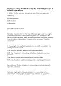 Nightingale College BSN 246 Exam 1 &lpar;pdf&rpar; &vert; 2026&sol;2027 &vert; Concepts of Nursing I Q&A &vert; Nursing